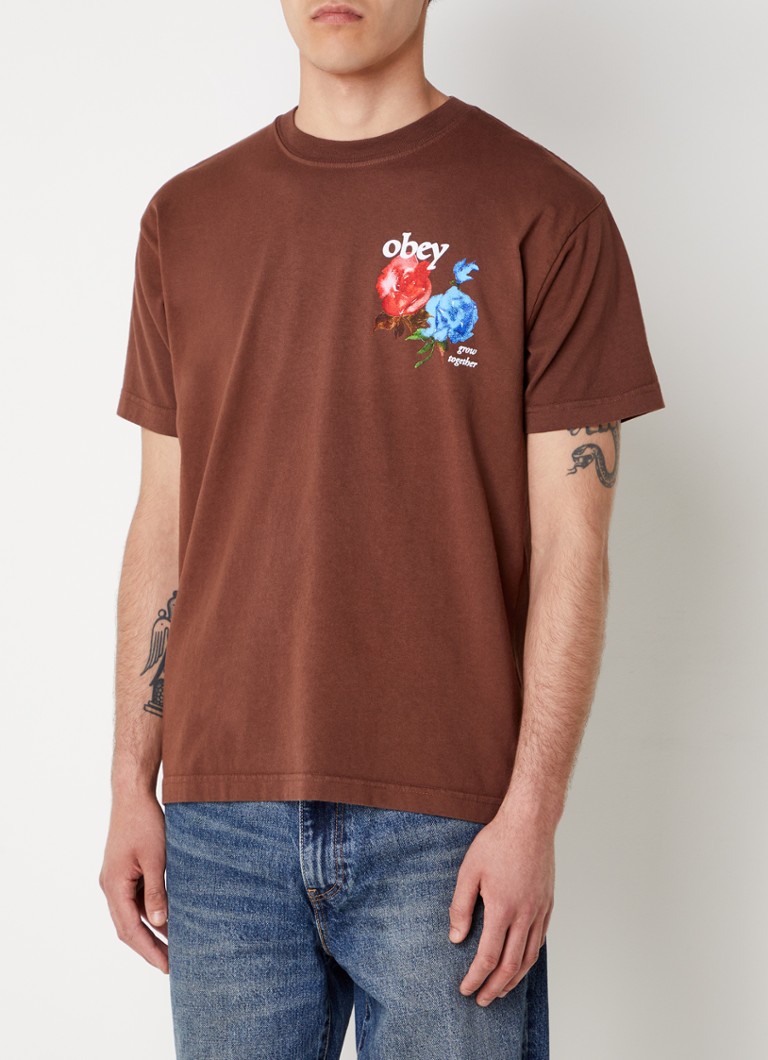 Obey Together T-shirt with logo and back print