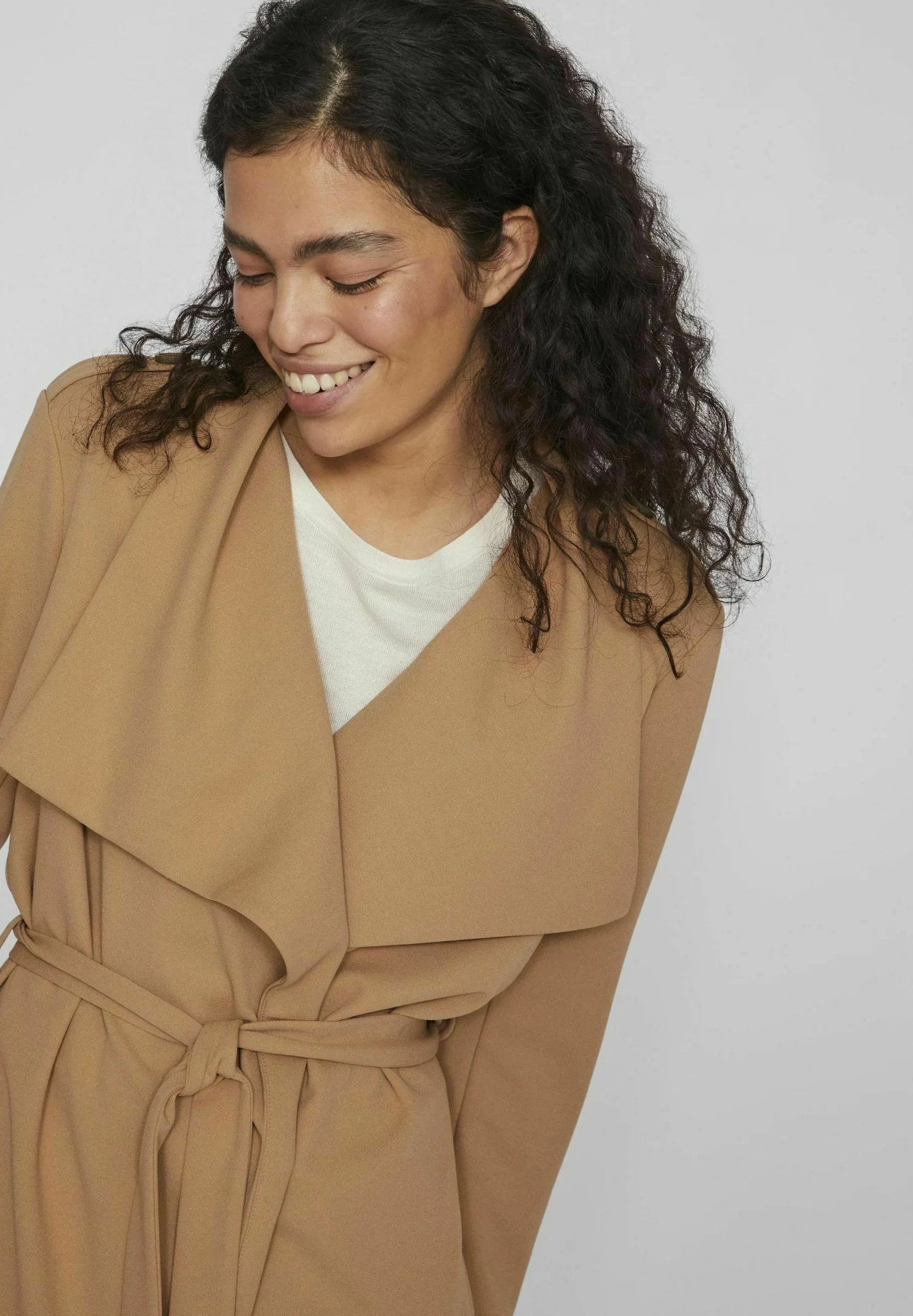 VILA VICLARA LONG DRAPY - Gabardina
