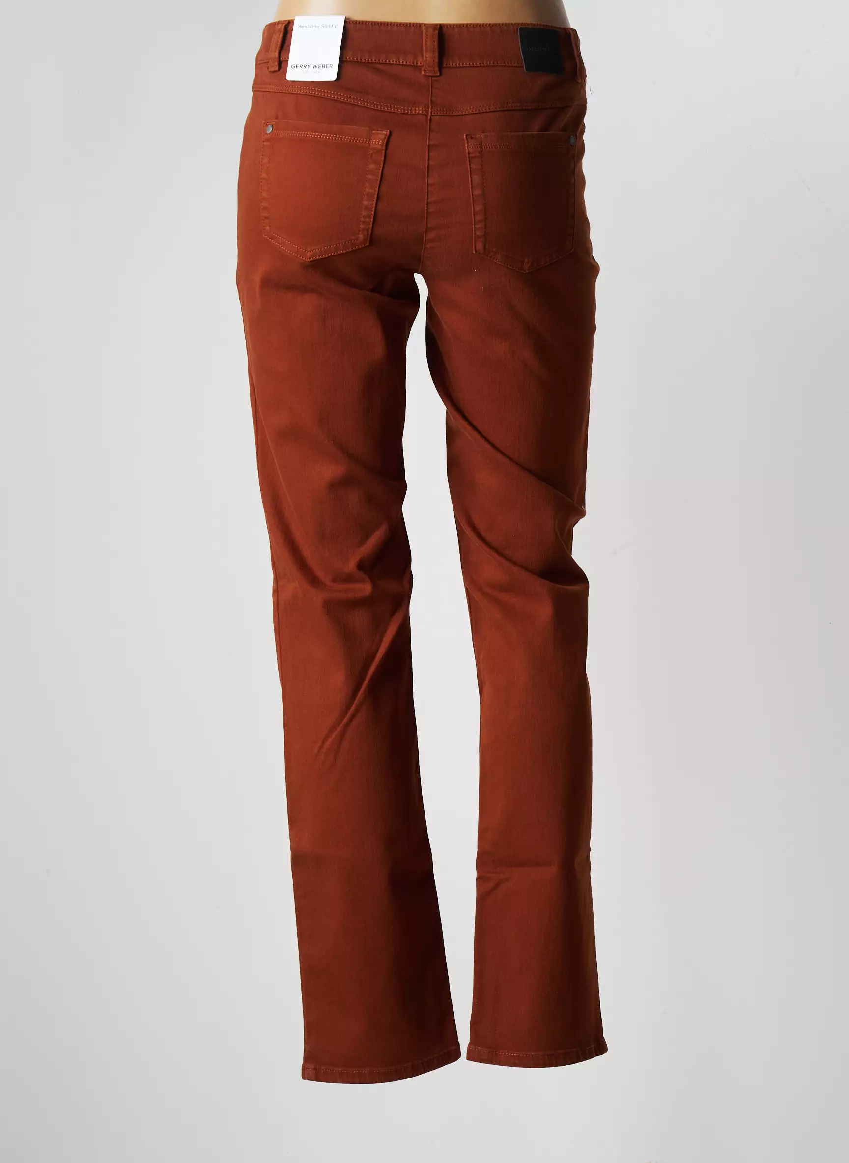 Gerry Weber Pantalons Slim Femme couleur marron
