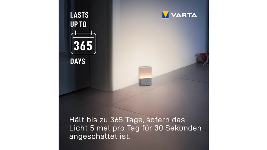 VARTA Motion Sensor Nachtlicht inkl. 3xAAA Batterien