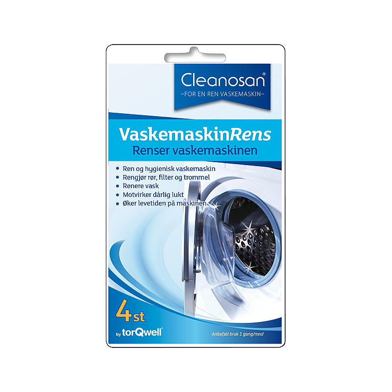 Cleanosan Rensetablett 4-pk vaskemaskin Cleanosan