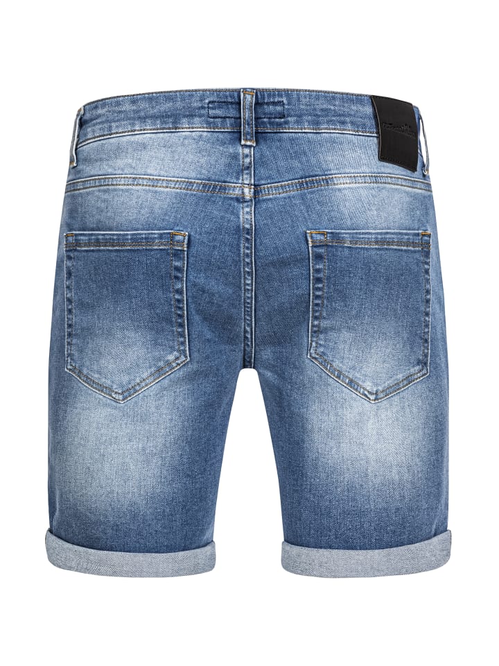 Amaci&Sons Destroyed Jeans Shorts SAN DIEGO in Hellblau günstig kaufen