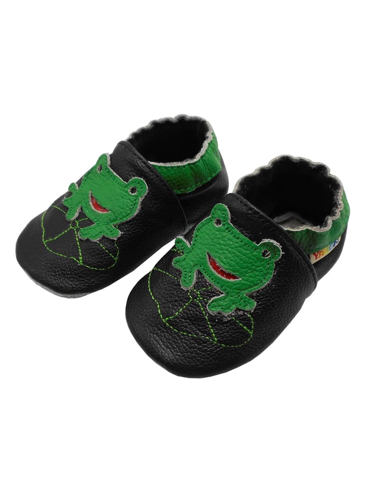 Yalion Leder-Krabbelschuhe 