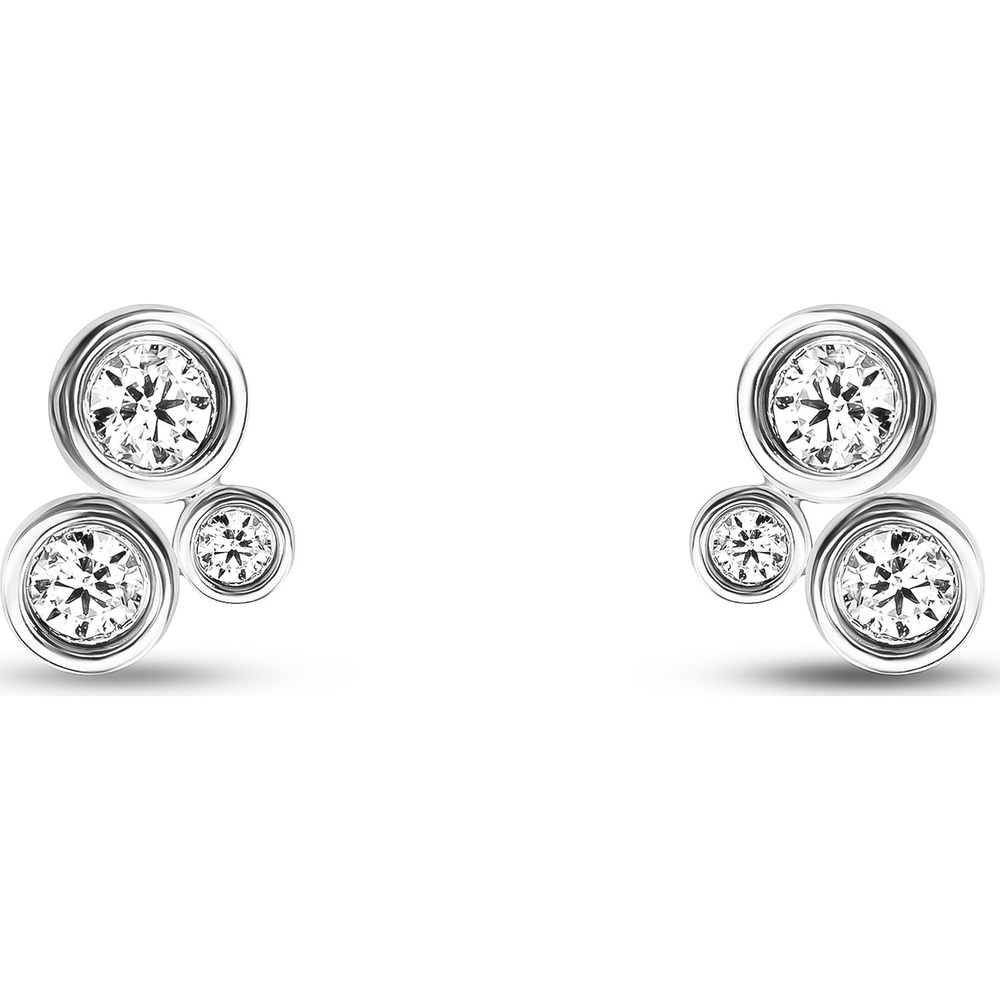 FAVS Boucles d'oreilles à fermoir à poussette 925 Argent Boucles d'oreilles
