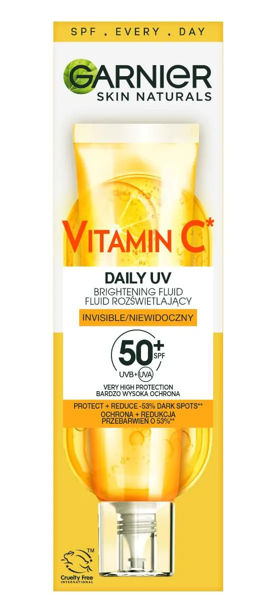 Garnier Skin Naturals Vitamine C UV Dagelijkse Fluid met SPF50+ Onzichtbaar 40 ml