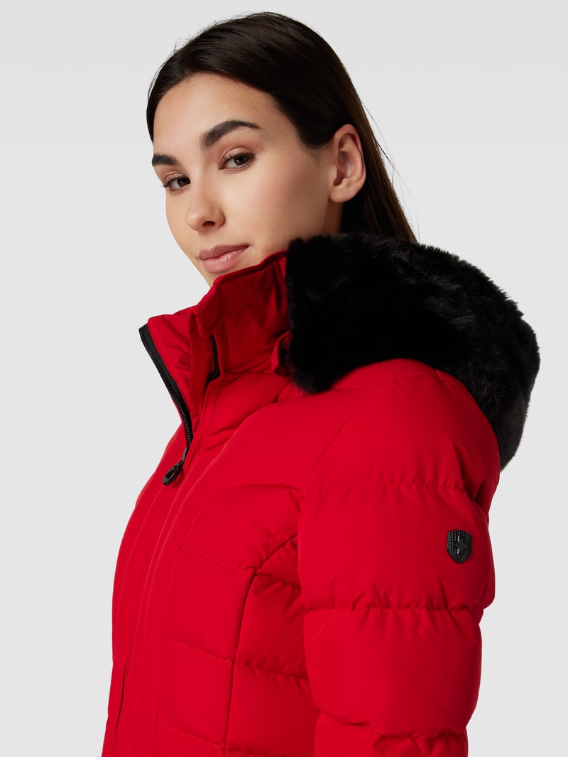 Funktionsjacke mit Steppnähten Modell 'Belvitesse' in rot