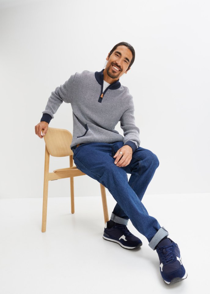 Pullover mit Stehkragen
