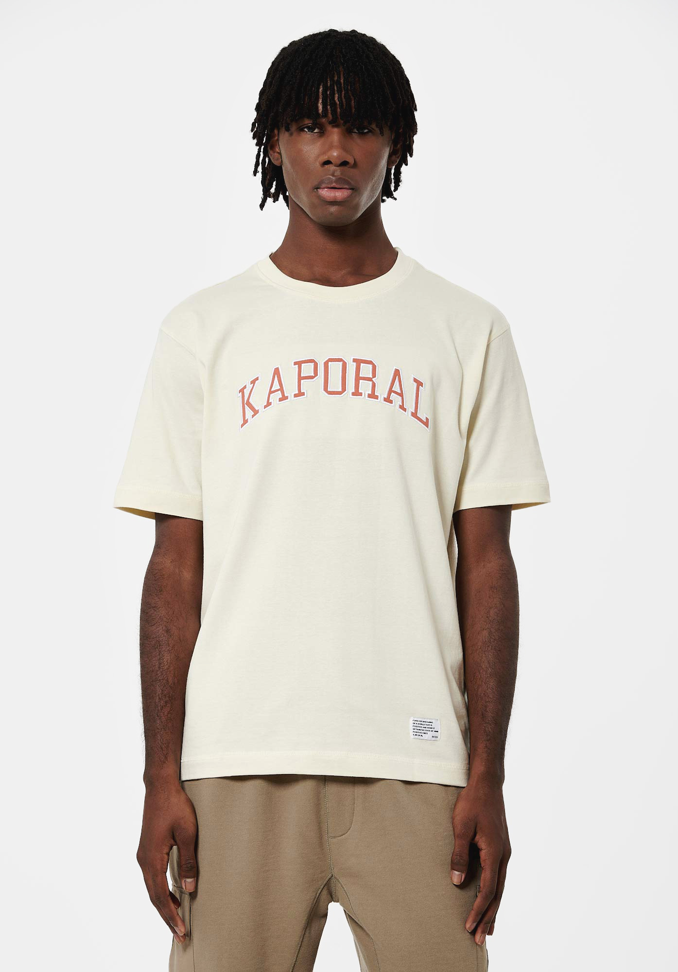 COLEG  T-shirt beige Homme en 100% coton