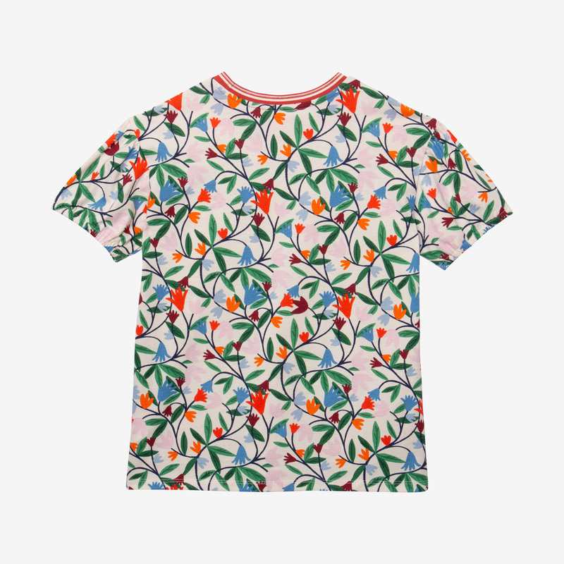 T-shirt fille printanier blanc Catimini