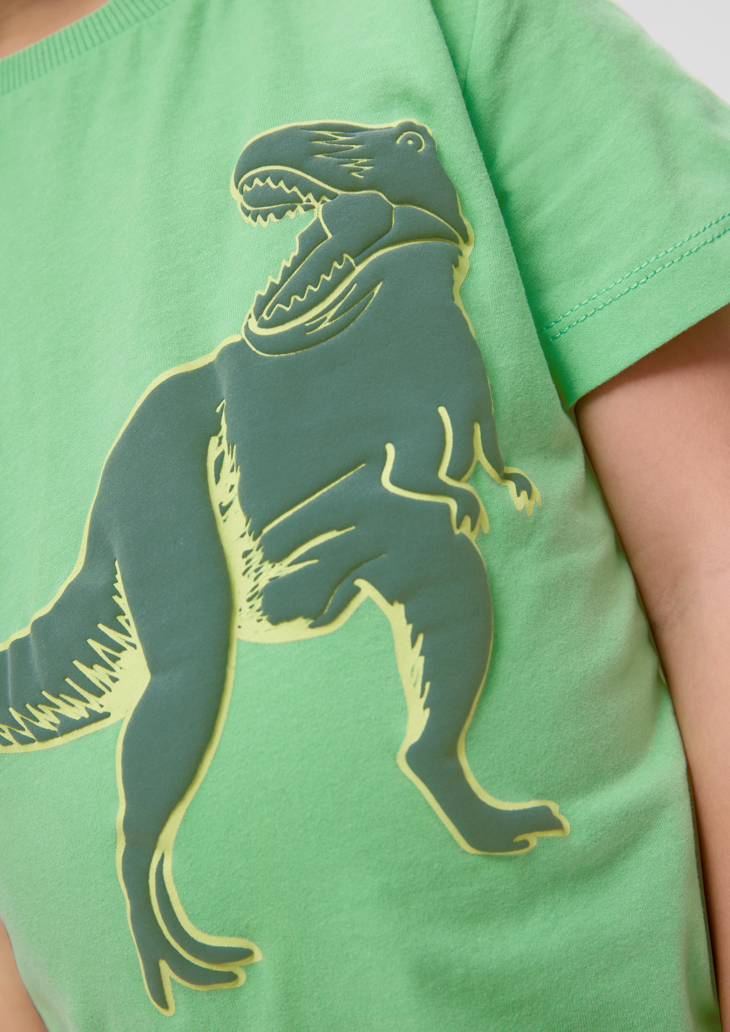 T-Shirt mit gummiertem Print  2143104-7303