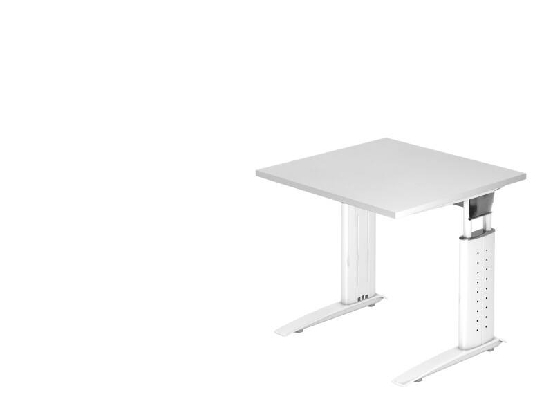 Hammerbacher Schreibtisch US08 80X80CM Weiß