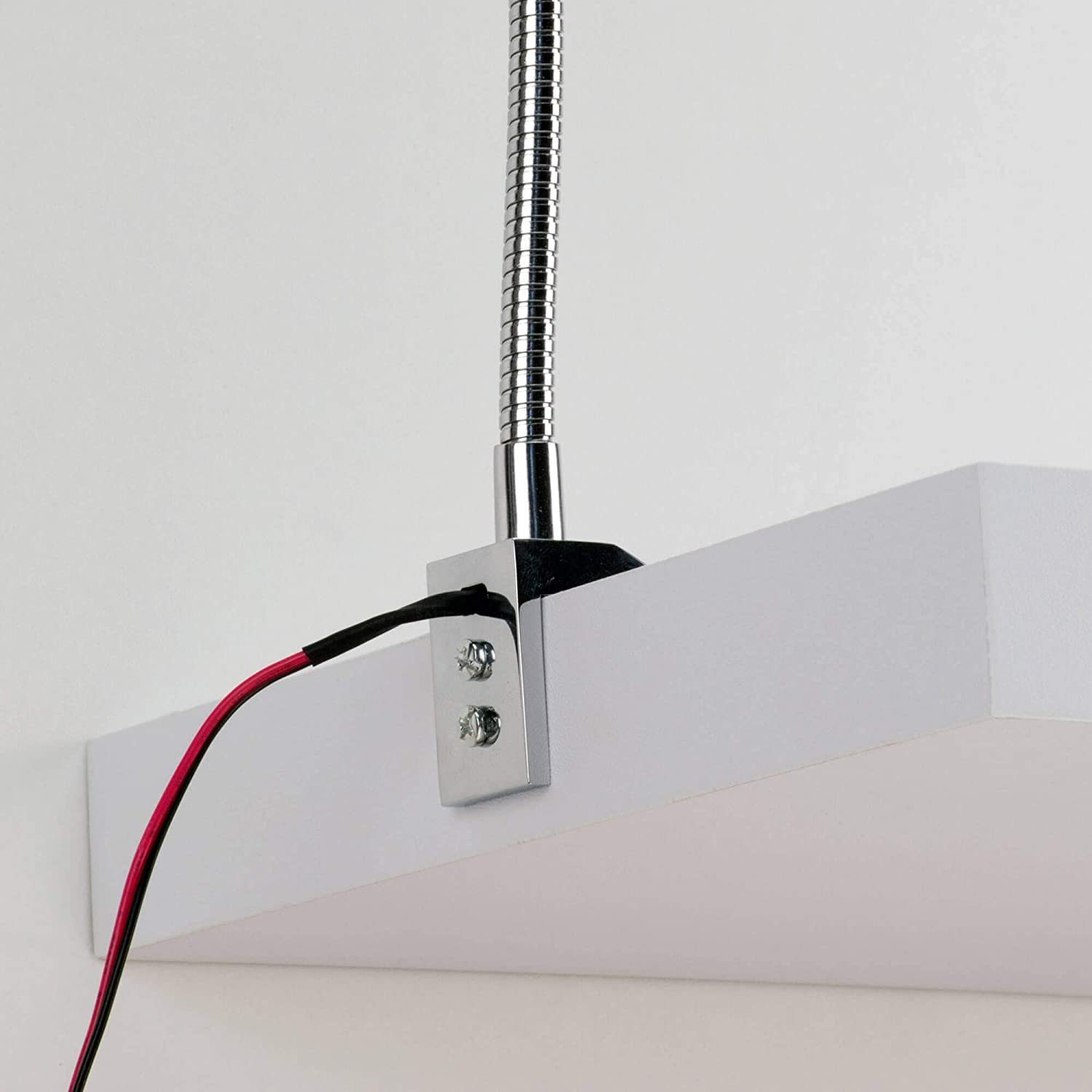 Yu Yang Bettleuchte 9CH, LED fest integriert, Warmweiß, LED Leseleuchte, Warmweiß, 2er Set, mit Trafo, mit flexiblem Schwanenhals