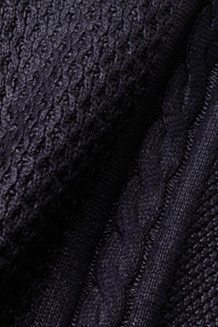 Zopfpullover im Metallic-Look