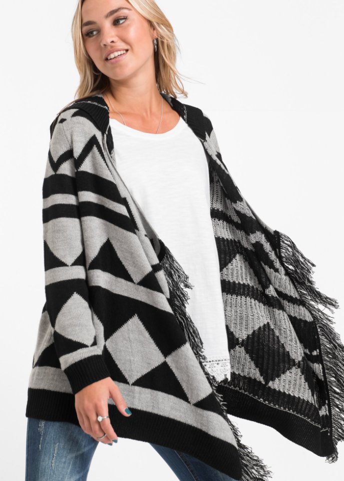 Strickjacke mit Muster