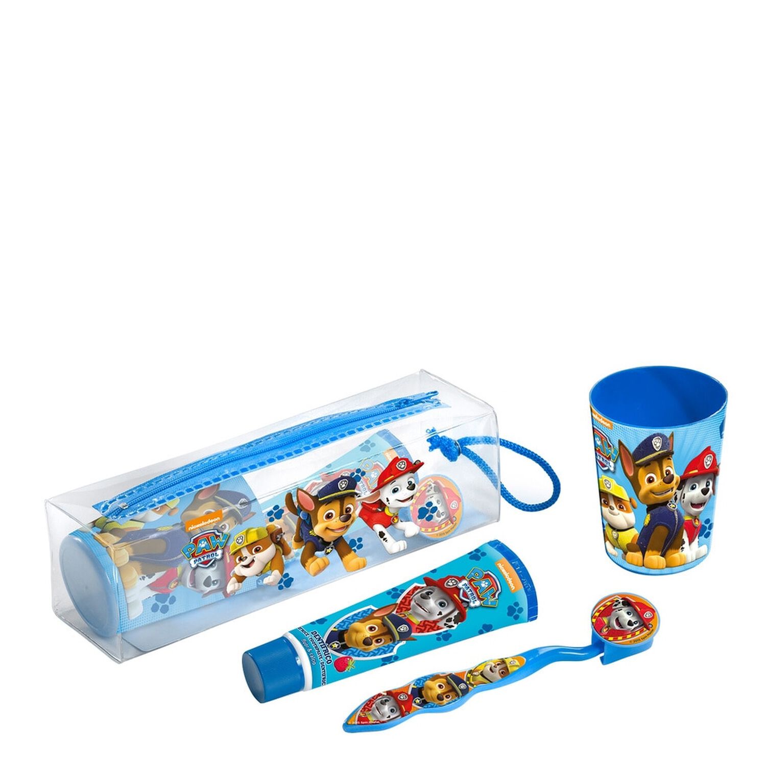 Paw Patrol Hygiène Dentaire Trousse Brosse à Dents + 3 produits