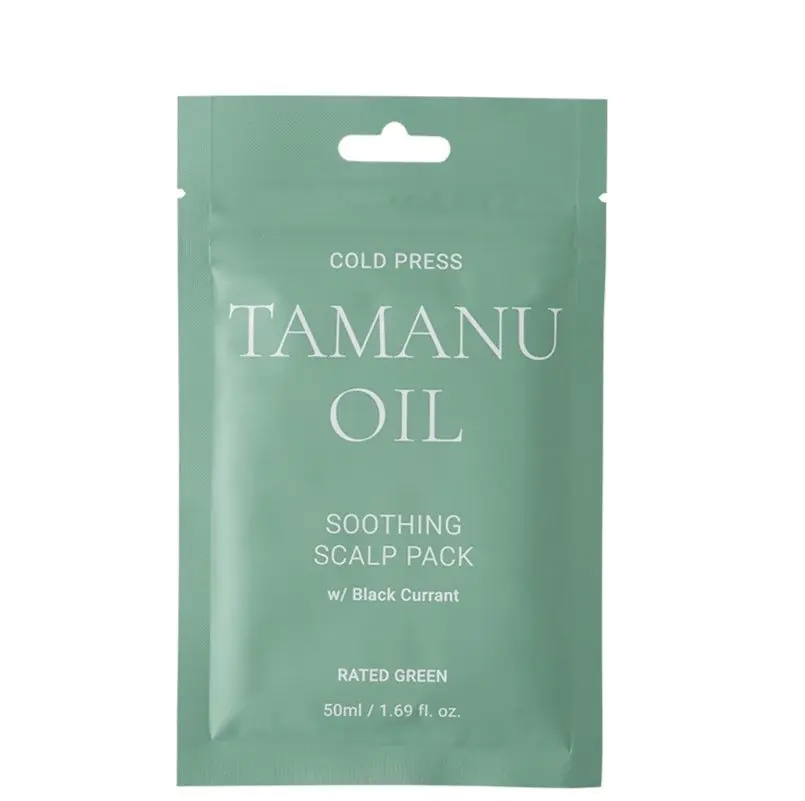„Rated Green Tamanu“ galvos odos raminamasis kremas su tamanu aliejumi ir juodaisiais serbentais, 50 ml