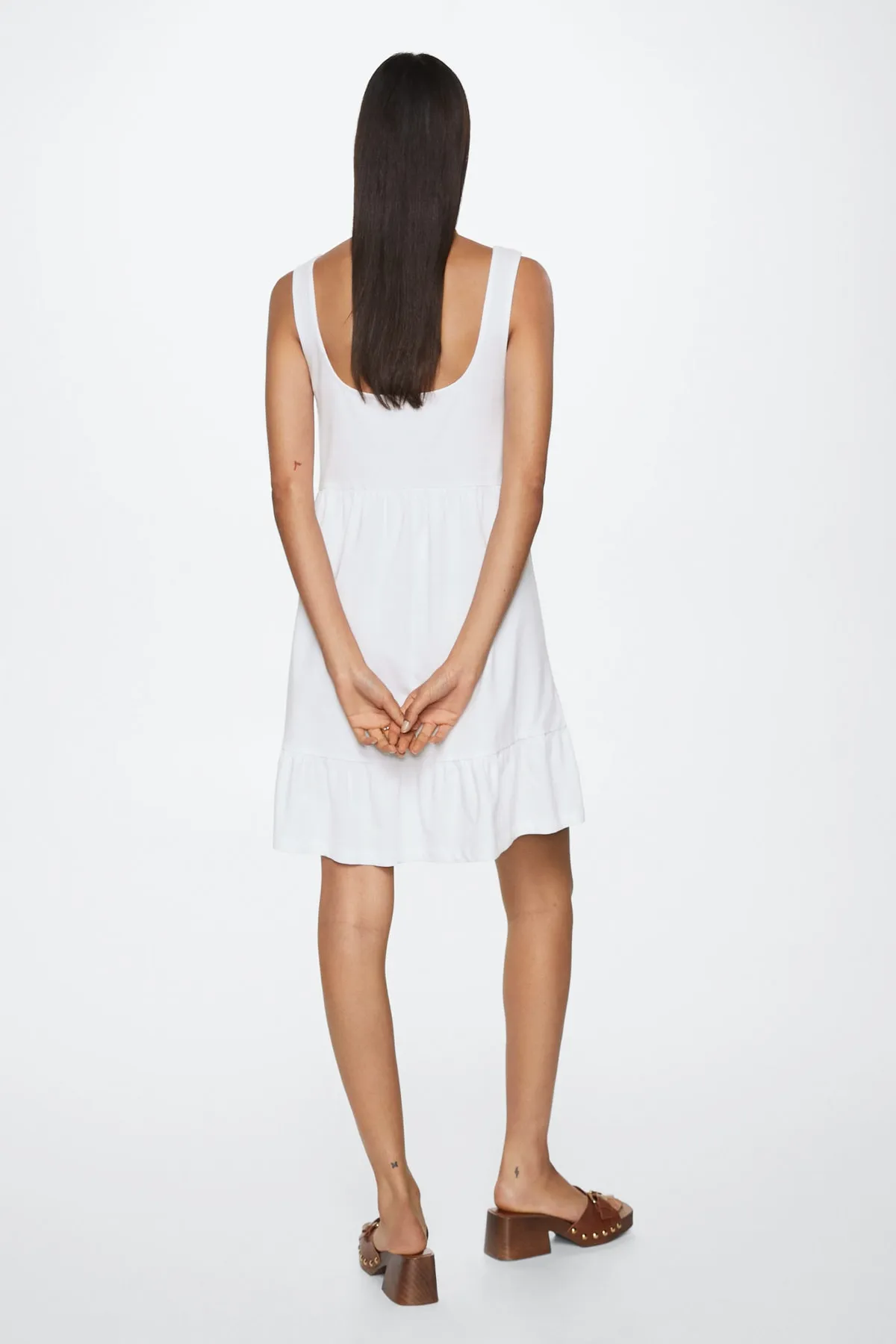 MANGO  Weißes Damenkleid 27038630