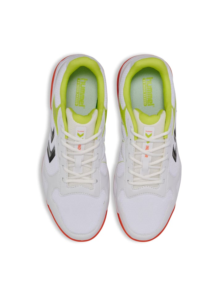 Hummel Hummel Hallenschuh Court Control Erwachsene in BRIGHT WHITE/TANGERINE TANGO günstig kaufen