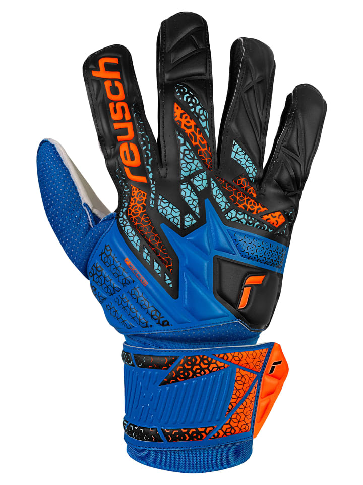 Reusch Torwarthandschuhe Attrakt Solid in 4467 electric blu/shock. orang günstig kaufen
