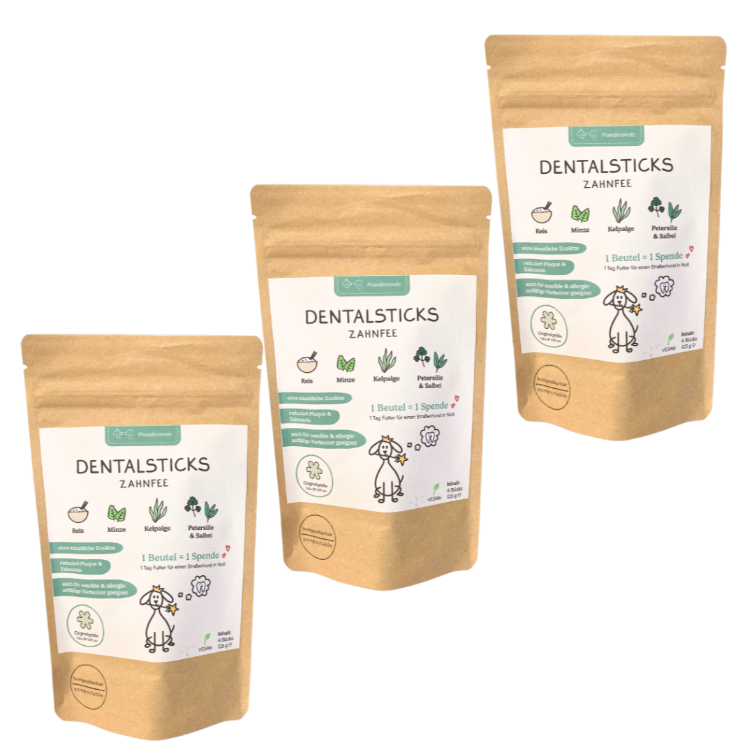 Hunderunde Snacks Hunderunde Zahnfee Dental Sticks – Frischer Atem & Zahnpflege 360 g