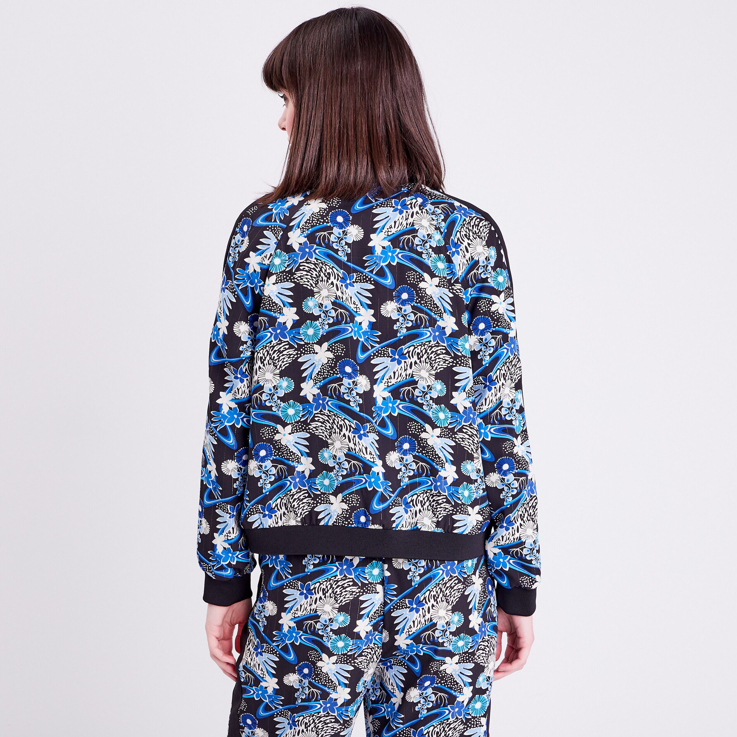 Veste teddy droite zippée noir femme | Cache Cache