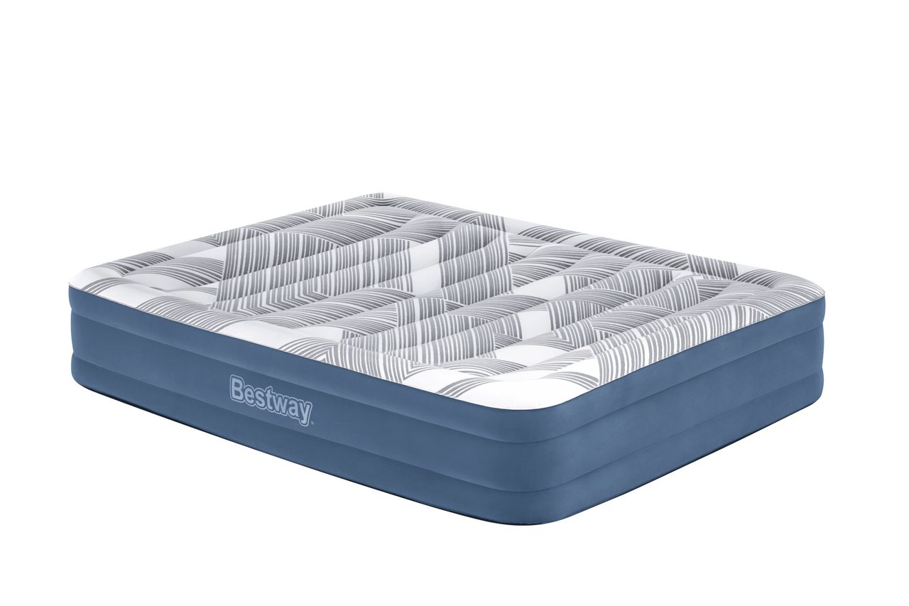 Bestway TriTech™ Doppelluftbett Fashion Flock™ mit Oberfläche & Elektropumpe