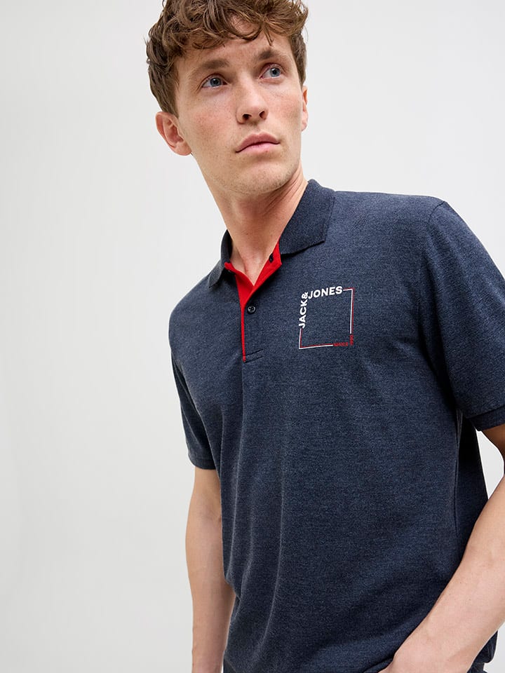 Jack & Jones Poloshirt in Dunkelblau günstig kaufen