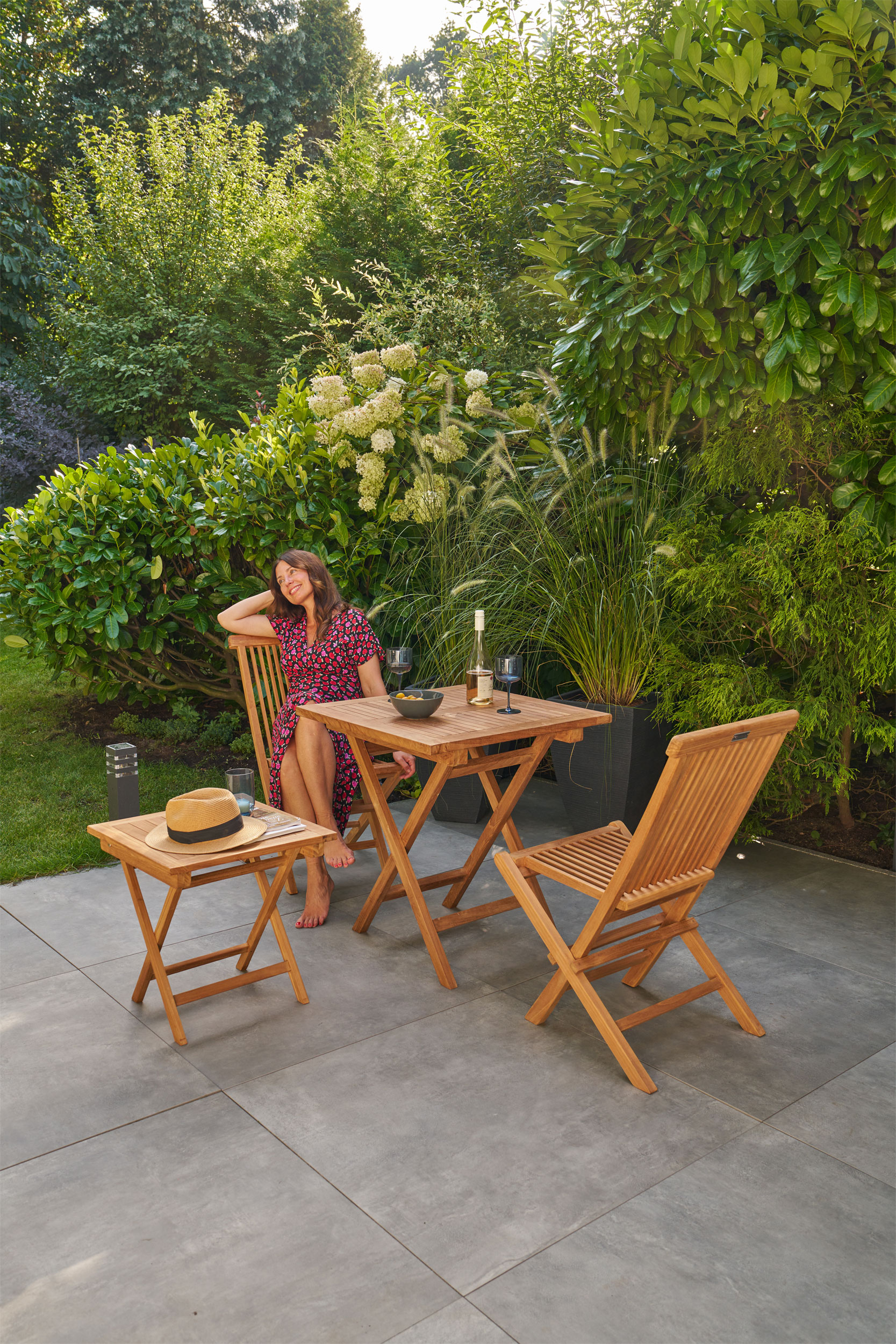 OUTDOORKlappstuhl Balkon/GartenTeak