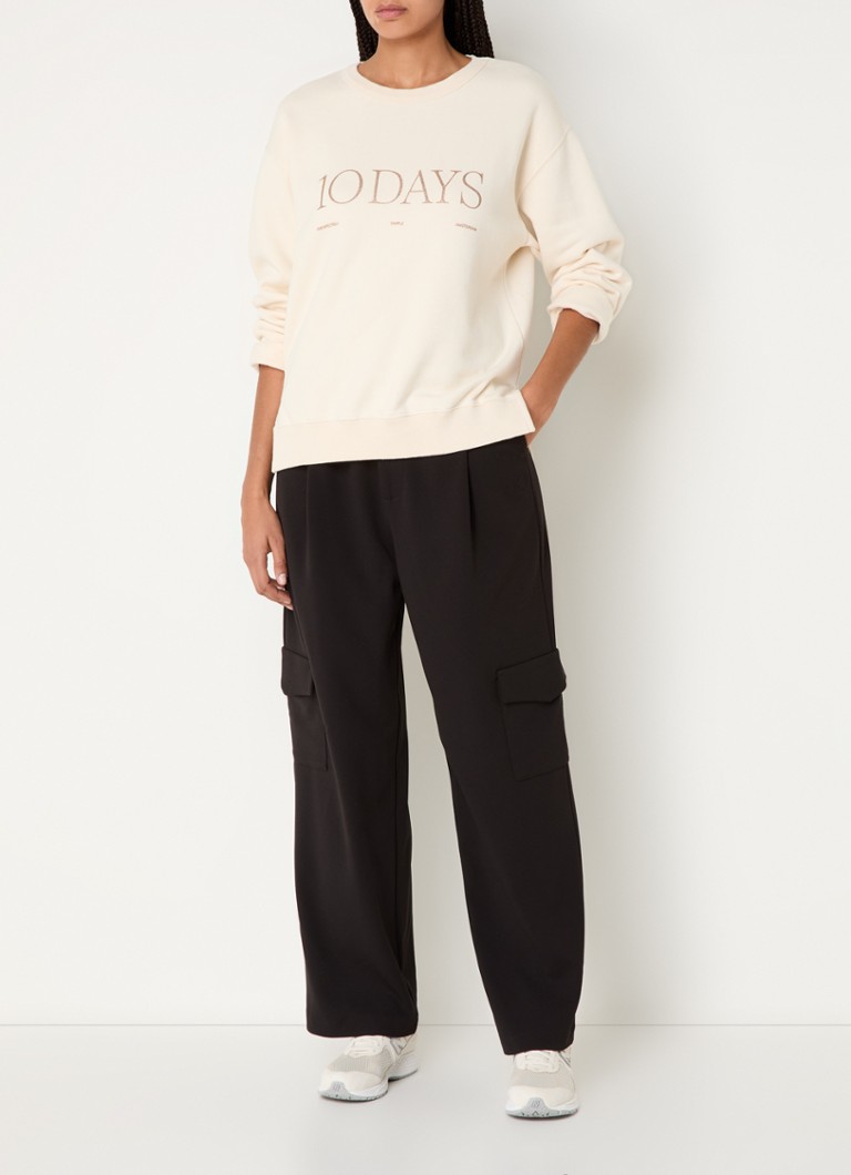 Maglione 10DAYS con logo e lurex