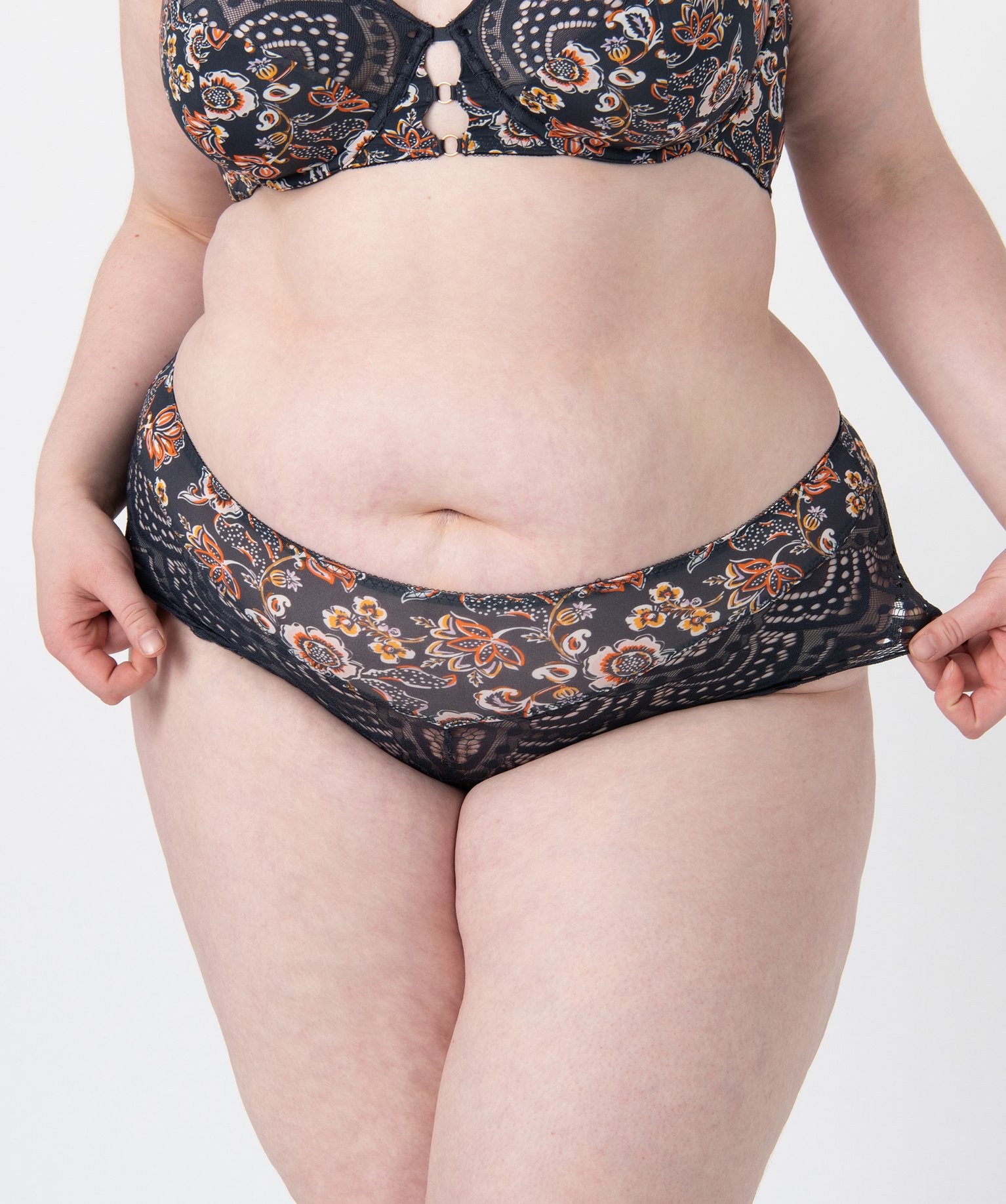 Shorty femme grande taille à motifs fleuris imprime | GEMO