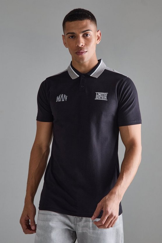 Slim-Fit Colorblock Poloshirt