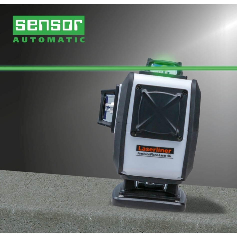 Laserliner 039.600L PrecisionPlane-Laser 4G Pro Háromdimenziós lézer 4 zöld 360°-os lézerkörrel