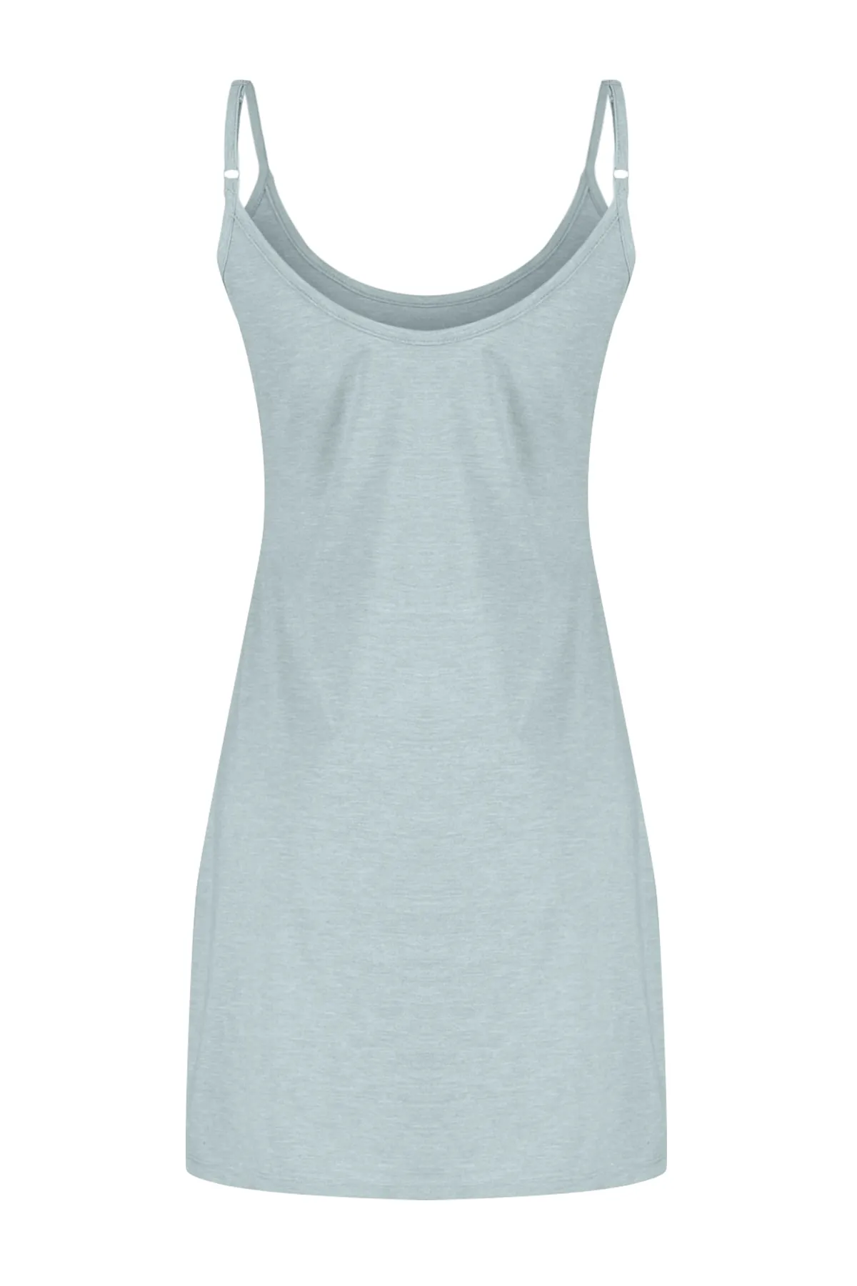 Trendyol Collection  Hellblaues Strickkleid aus Baumwolle mit Seilträgern THMSS23EL00000
