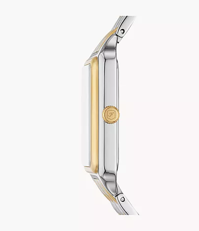 Fossil Uhr Raquel 3-Zeiger-Werk Datum Edelstahl Bicolor