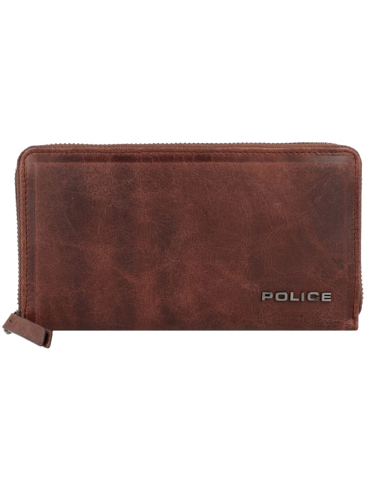 Police PT16-10369 Geldbörse Leder 20 cm in brown günstig kaufen onesize