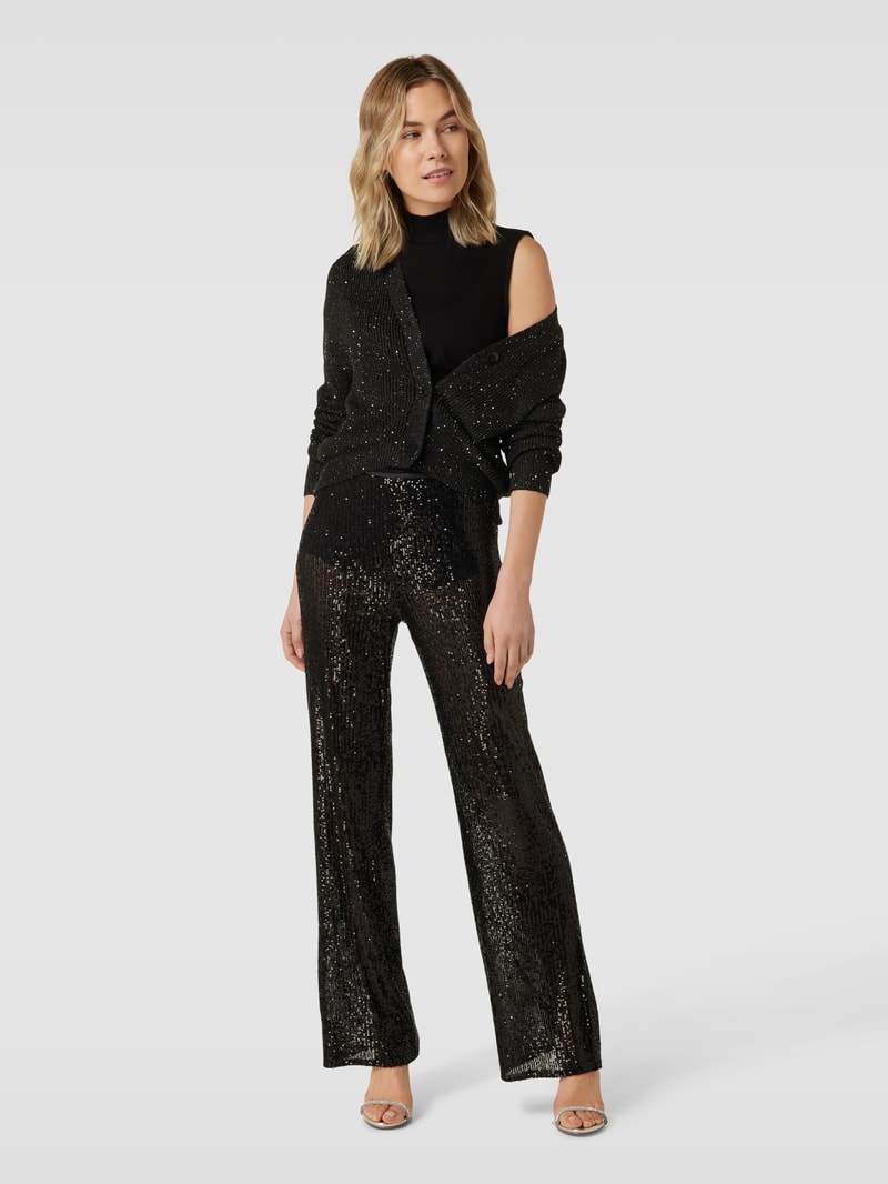 Cardigan mit Paillettenbesatz Modell 'ARCANGEL' in black