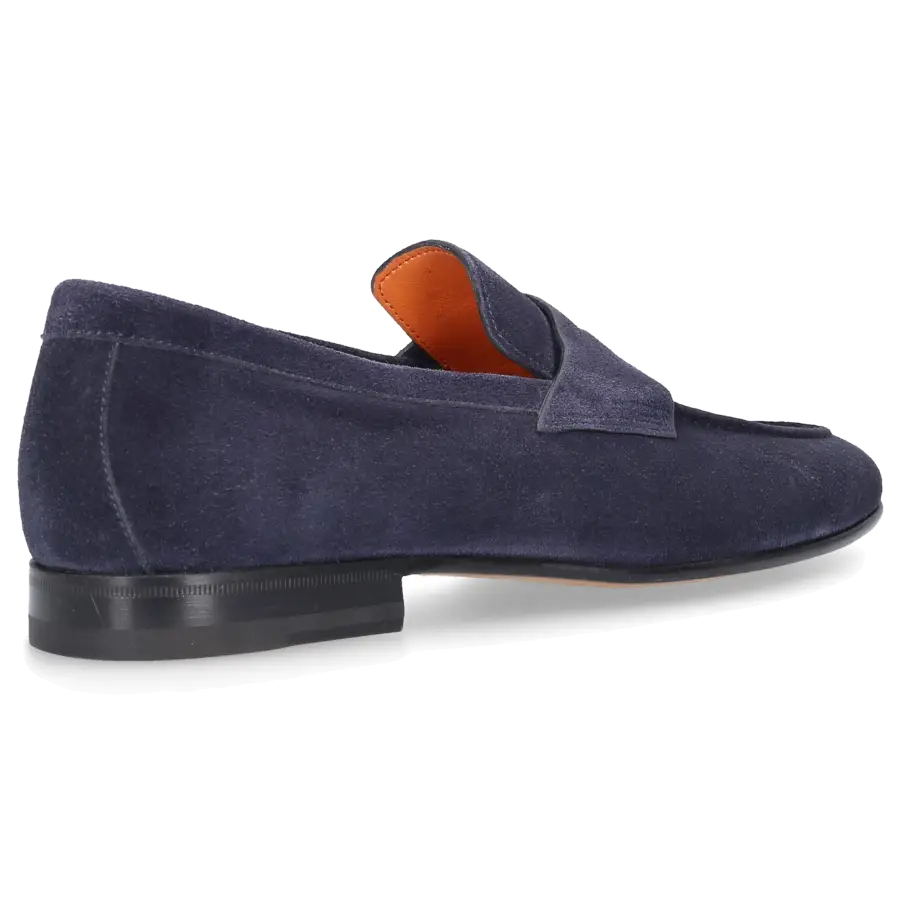Santoni - Loafer 17511 Veloursleder - blau