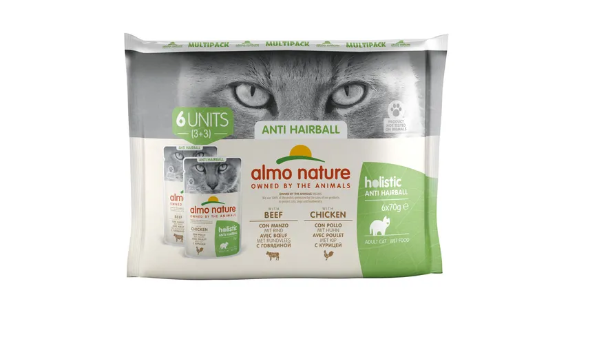almo nature Katzennassfutter Cat Holistic Hairball 420 g