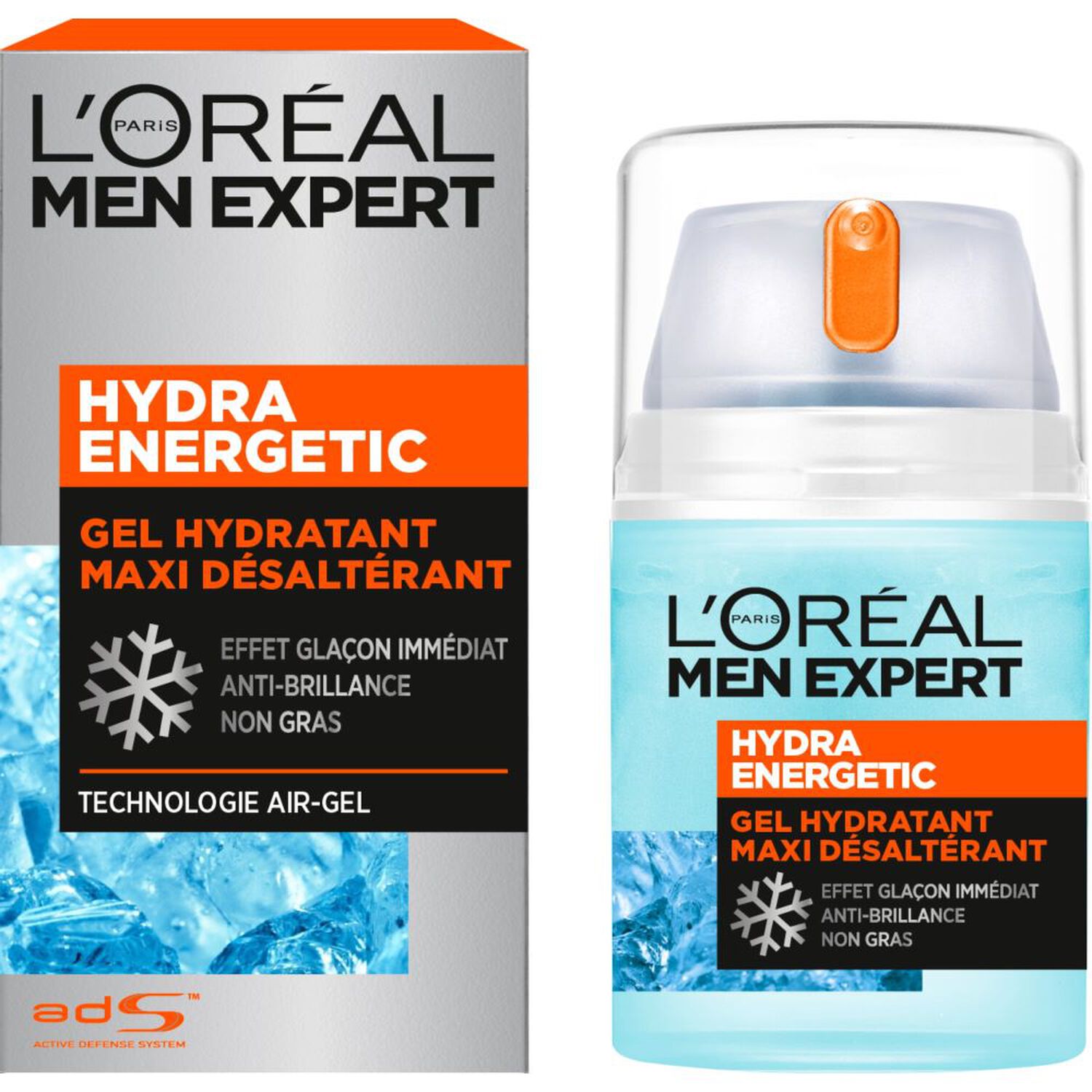 L'Oréal Paris Men Expert Hydra Energetic Gel Hydratant Maxi Désaltérant Homme