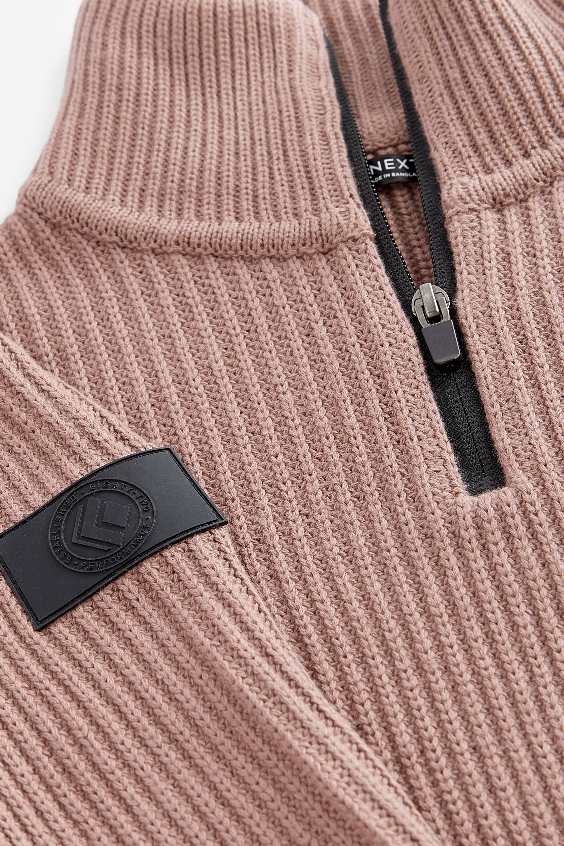 Next Troyer Utility-Pullover mit Reißverschlusskragen (1-tlg)