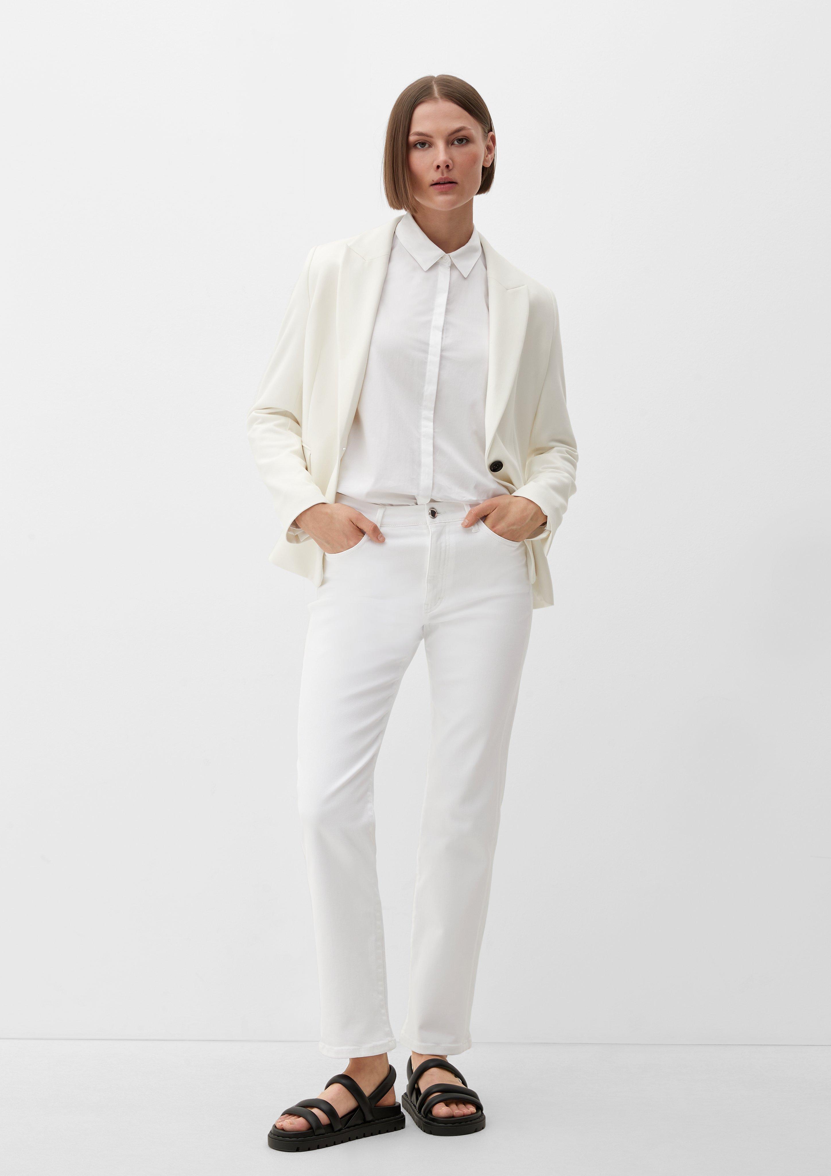 Cropped-Jeans Karolin / Regular Fit / High Rise / Straight Leg   2133162-02Z8