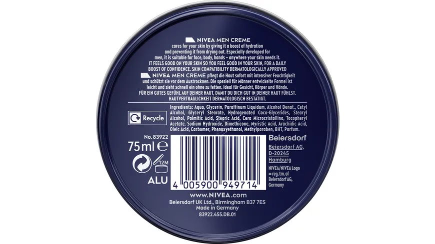 NIVEA MEN Creme 100 Years Edition 75 ml