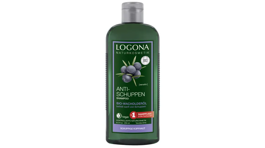 LOGONA Anti-Schuppen Shampoo Bio-Wacholderöl 250 ml