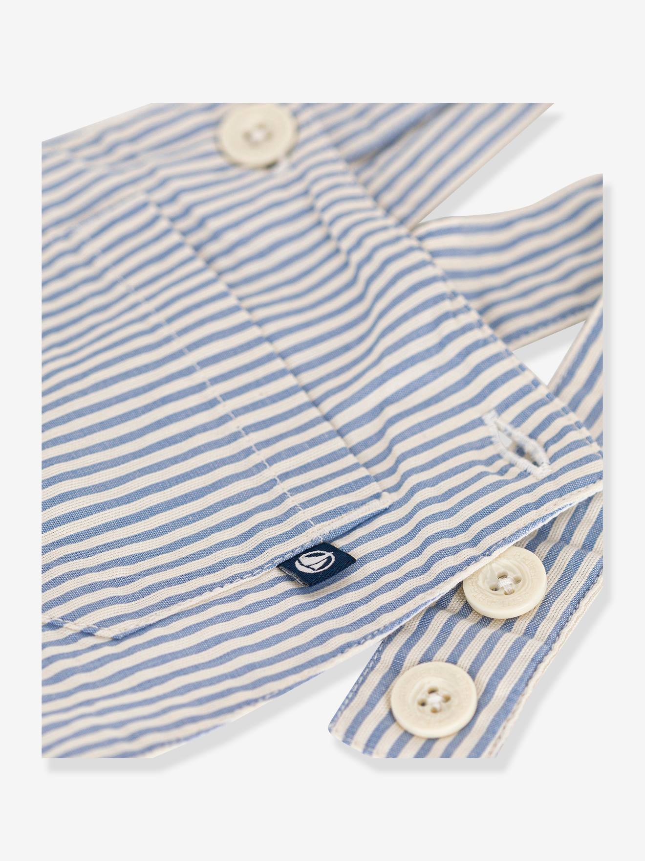 Petit Bateau Kurze Baby Latzhose PETIT BATEAU - blau