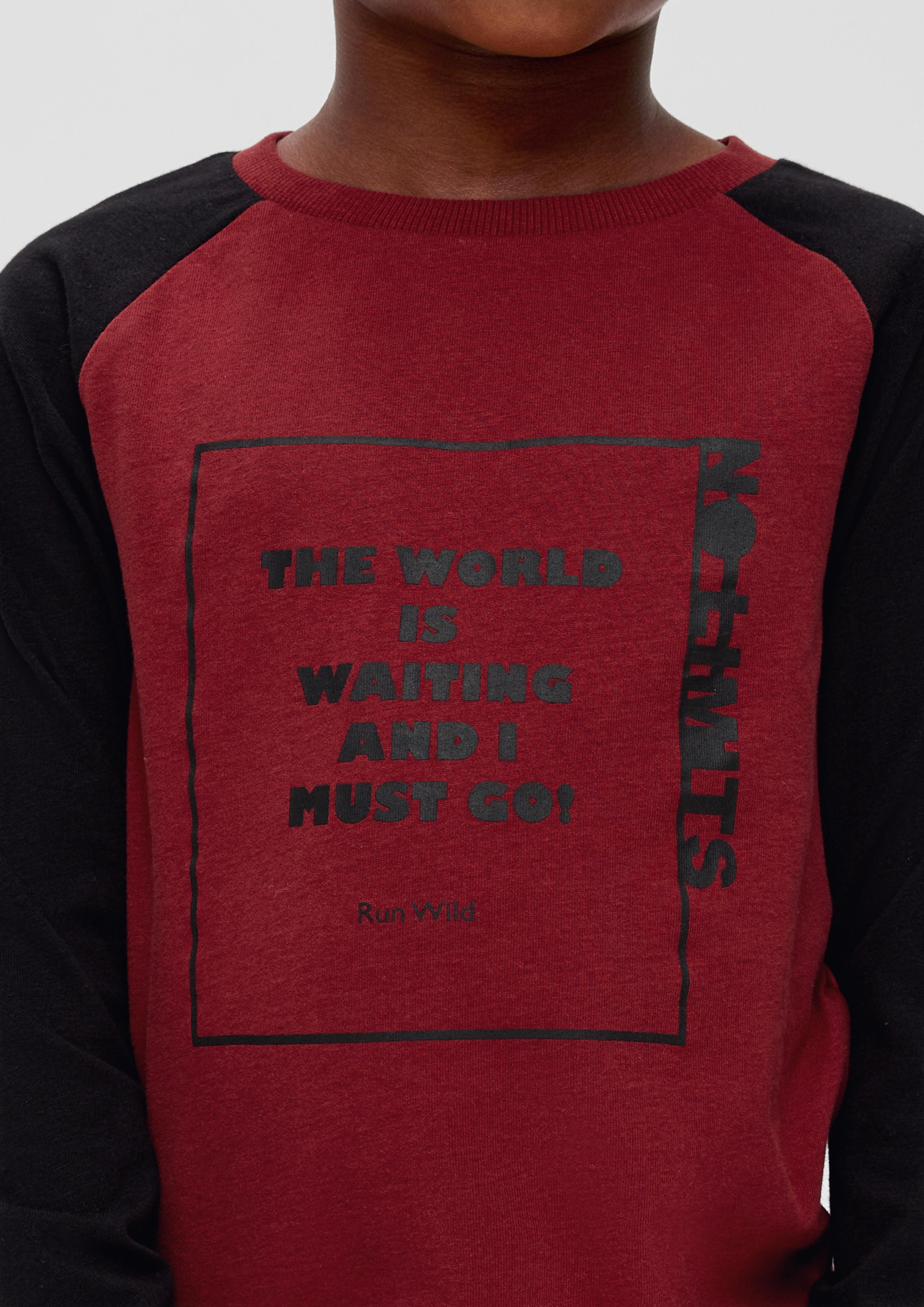 Longsleeve mit Statement-Print  2134175-3865