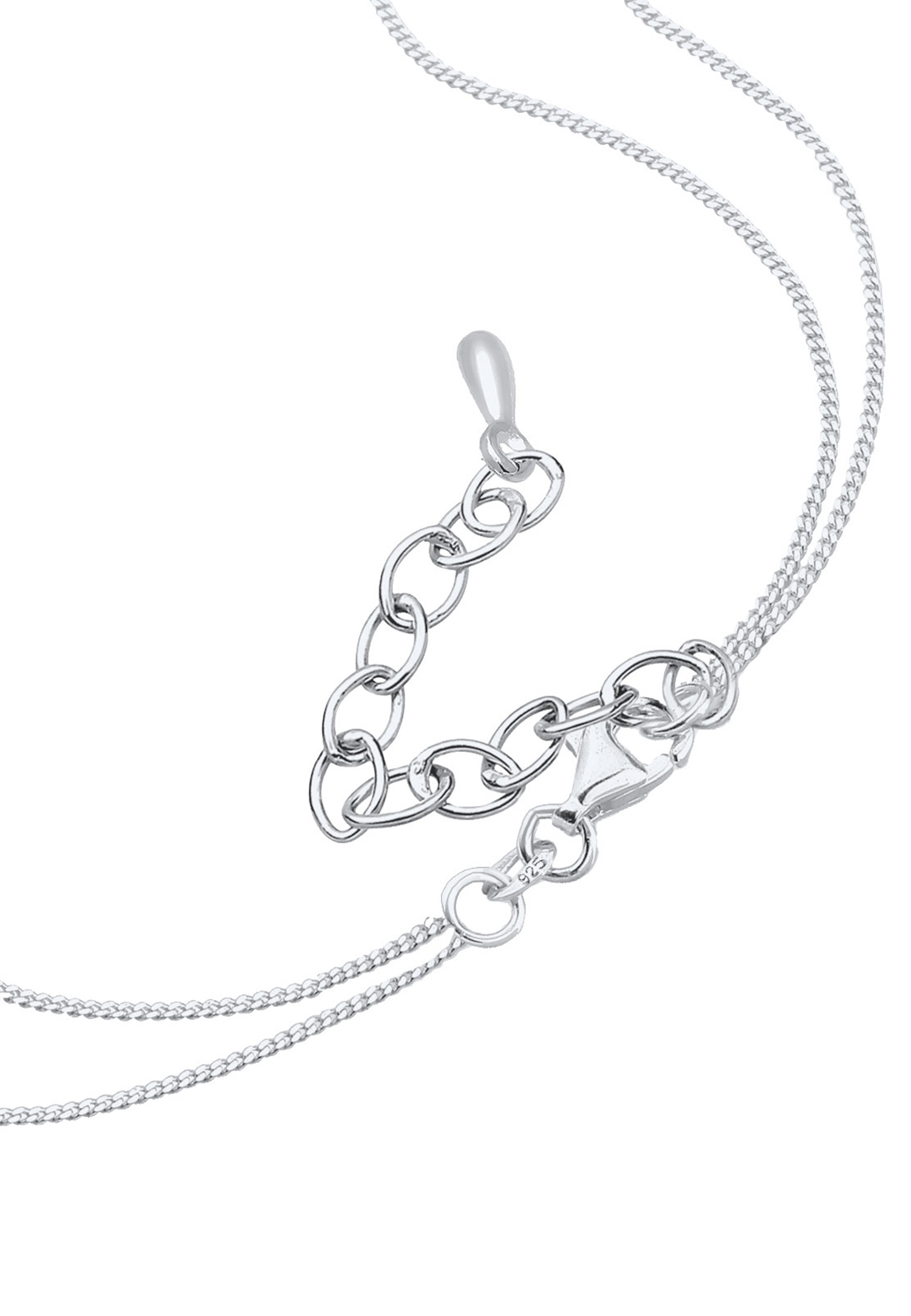 Collana da donna Elli con solitario a Y e cristalli in argento sterling 925.