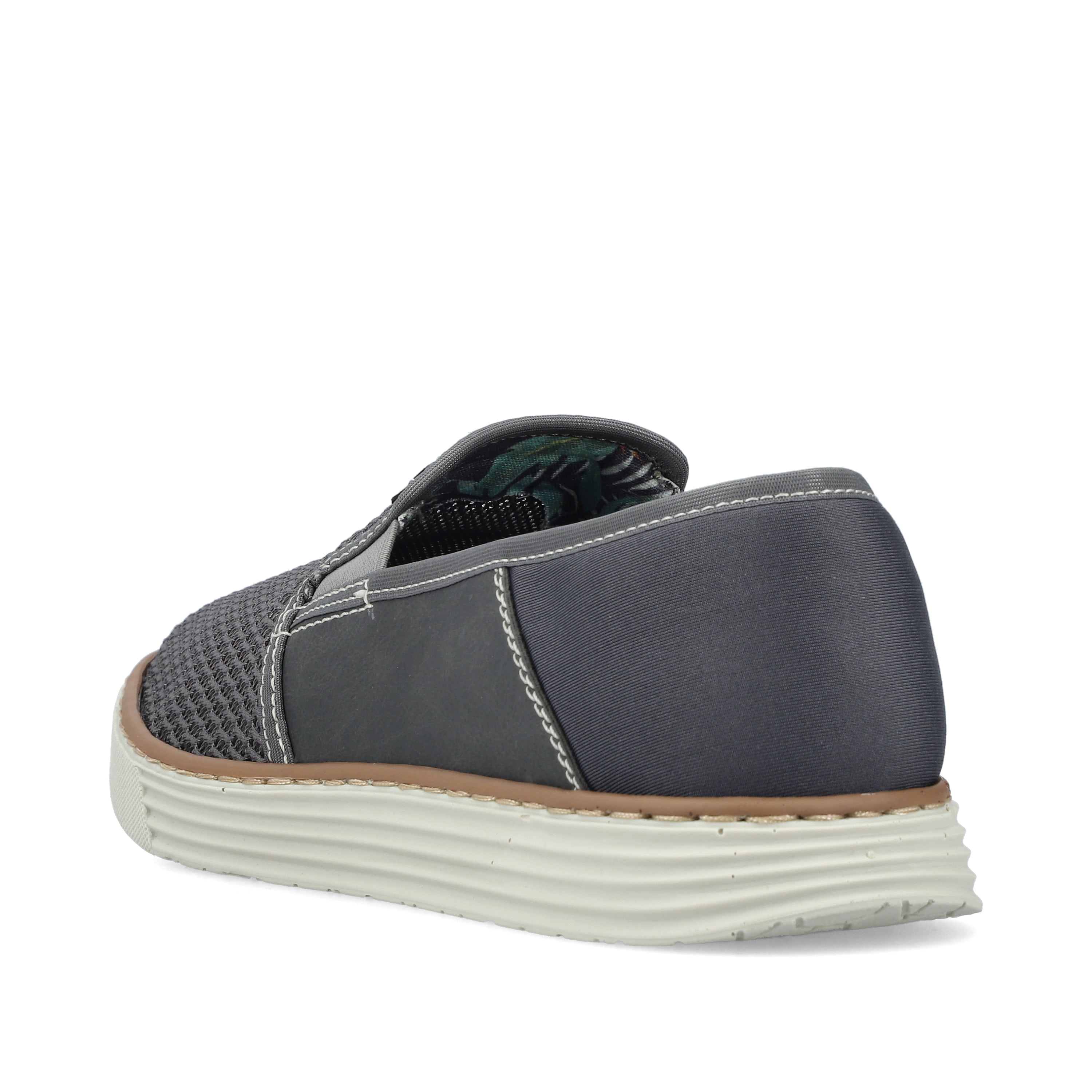 Rieker Herren Slipper steingrau