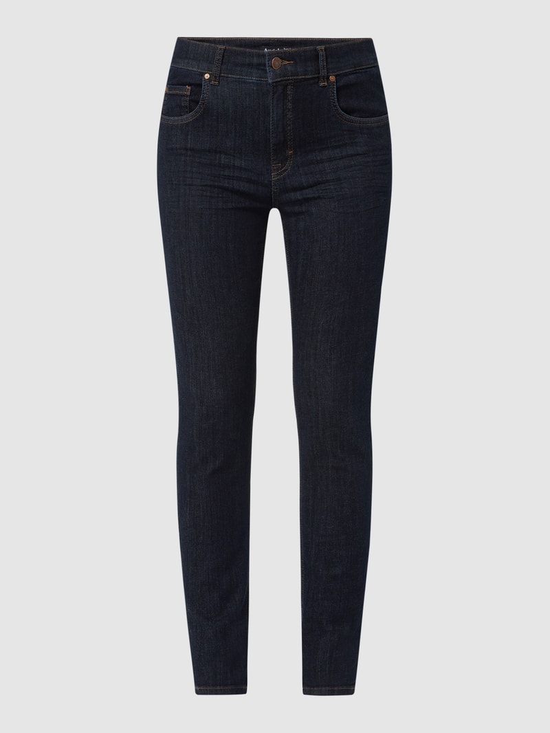 Skinny Fit Jeans mit Stretch-Anteil in dunkelblau