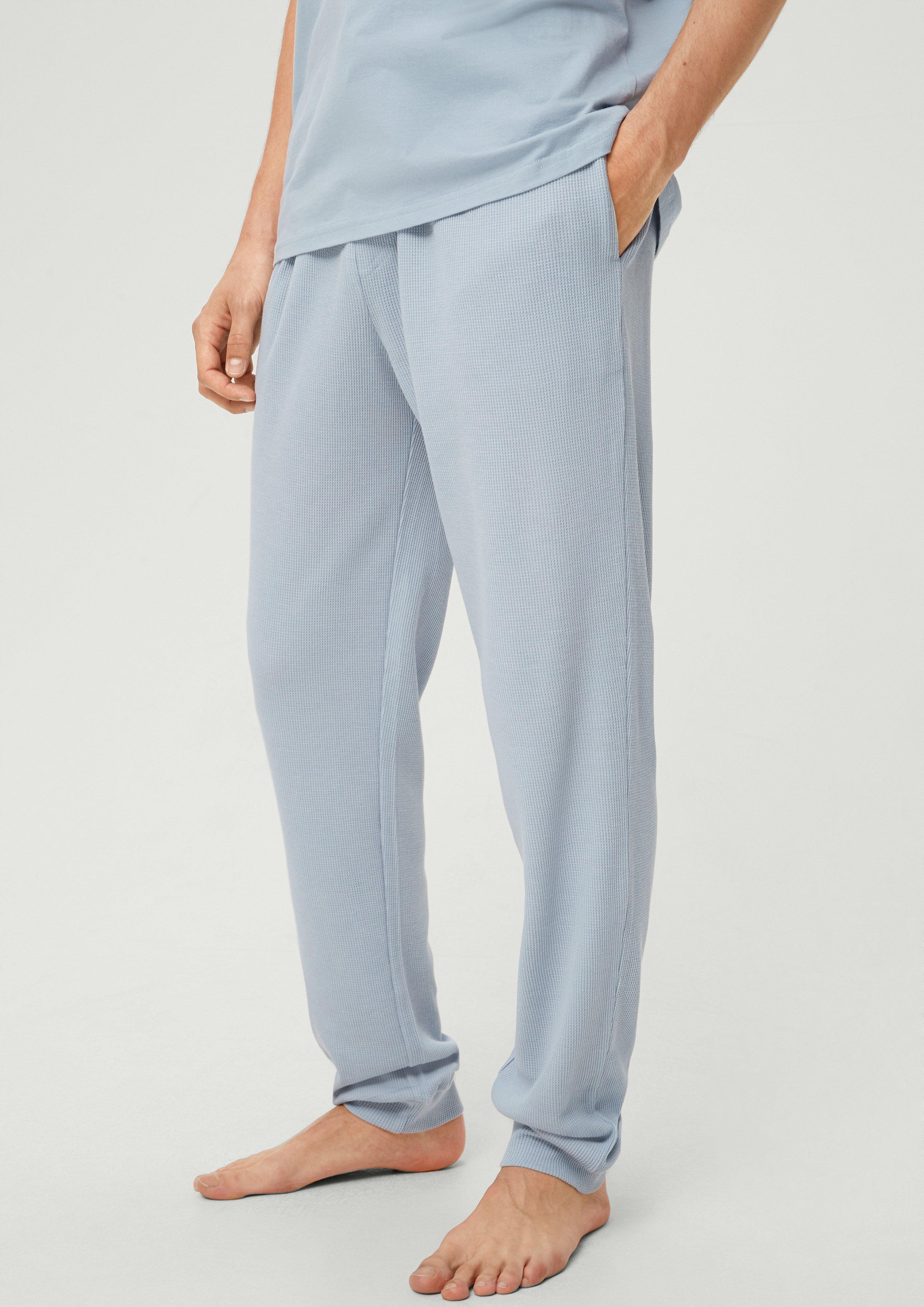 Pyjamahose mit Waffelpiqué-Struktur  6008407-5344