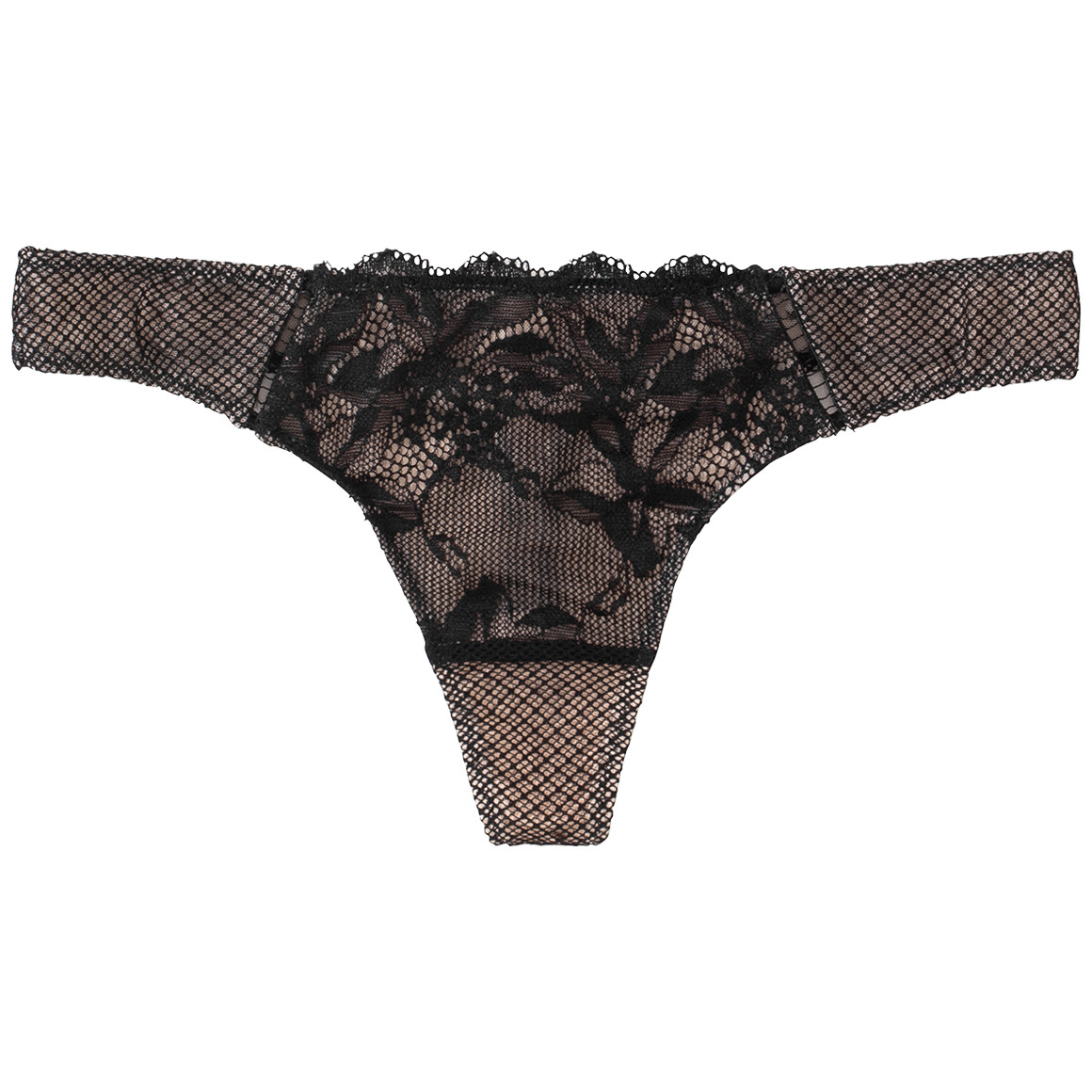 Damen String mit floraler Spitze